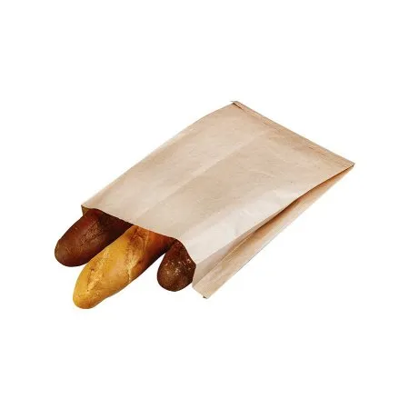 Крафт-пакет с V-образным дном со складкой 25×10×39 см, 40 г/м², бежевый