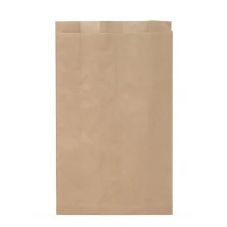 Крафт-пакет с V-образным дном со складкой 17×30×6 см., 40 г/м², бурый