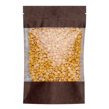 Крафт-пакет Дой-Пак 12×18,5 см, с окном, коричневый