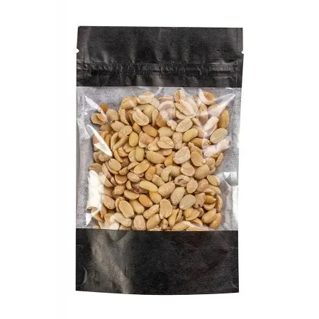 Крафт пакет Дой-Пак 12×18,5 см с окном, 95 мкм, чёрный