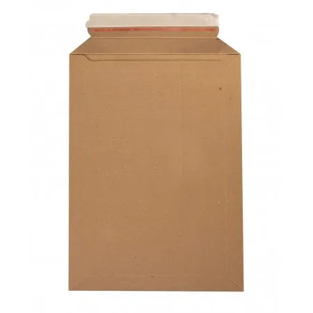 Конверт из картона 25×35,3 см, А4+, с клеевым клапаном, коричневый
